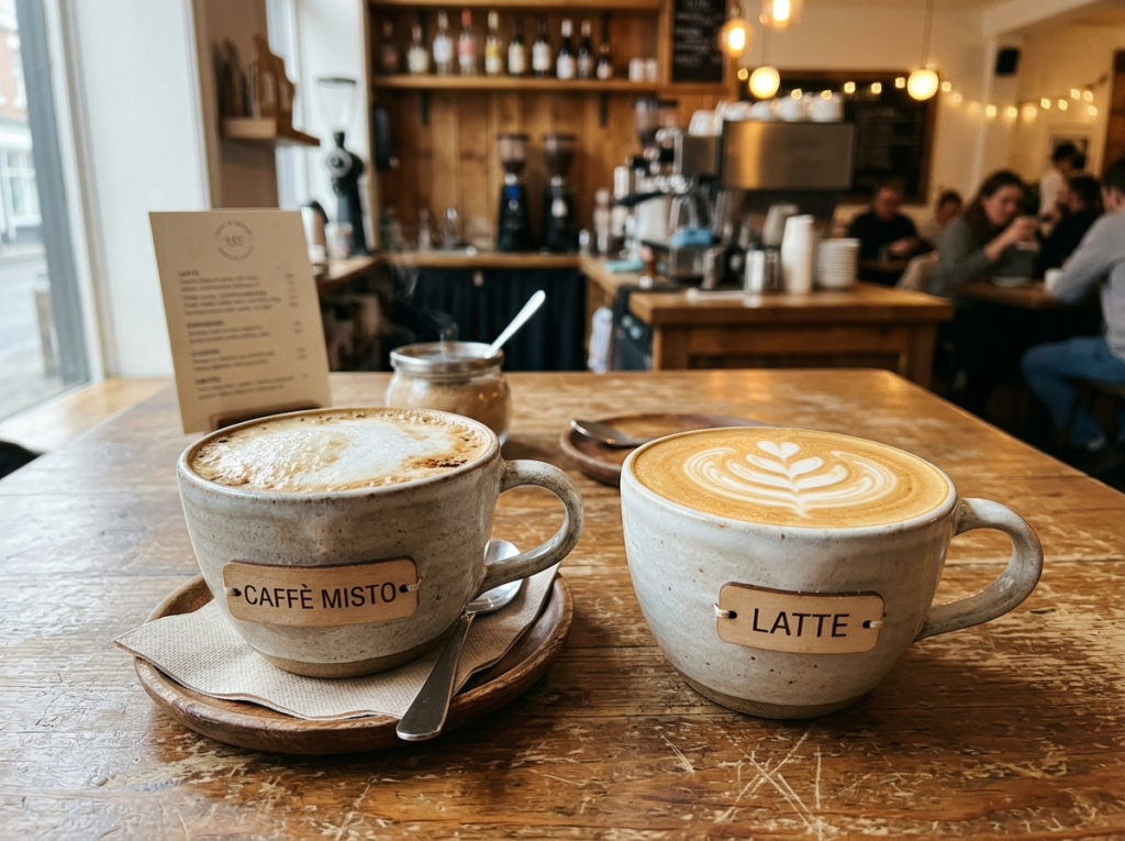 Caffe Misto vs Latte Difference