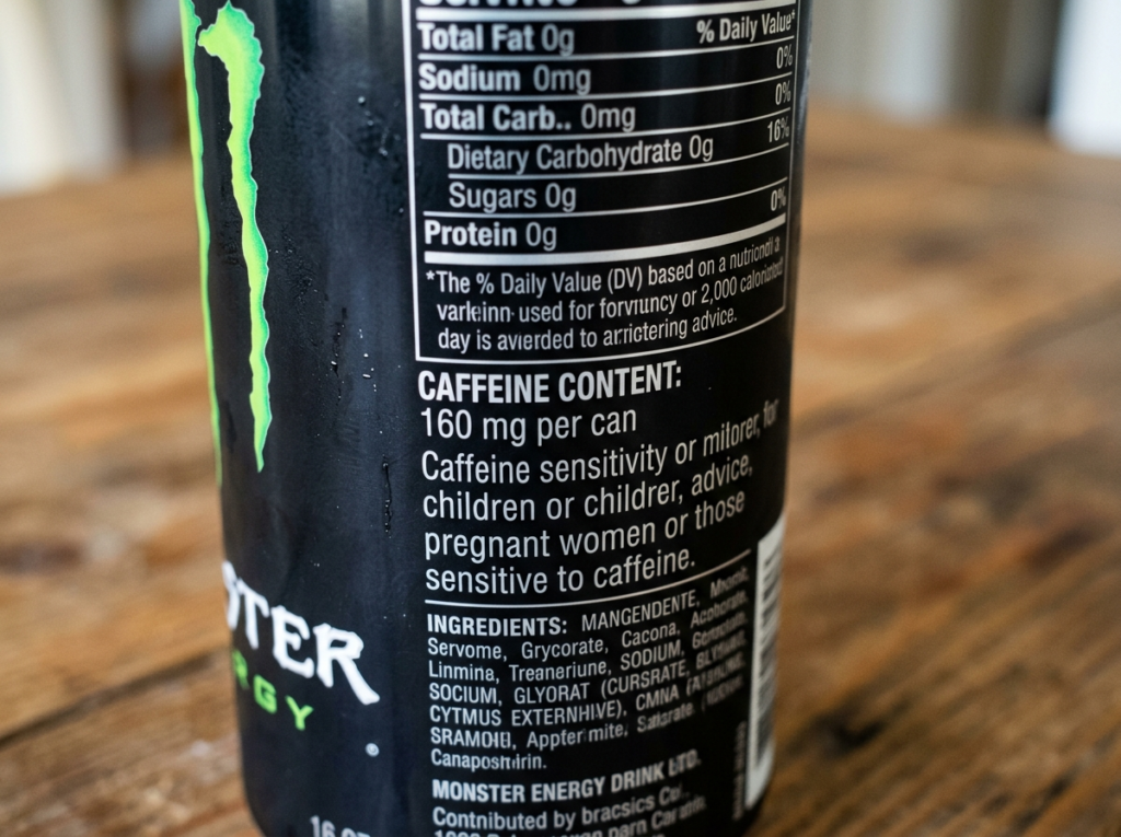 Monster Energy Drink Caffeine Content