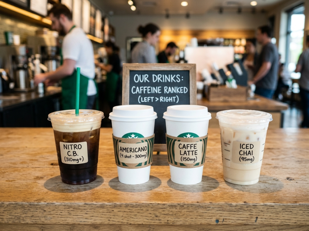 Starbucks Drinks Ranked by Caffeine Content