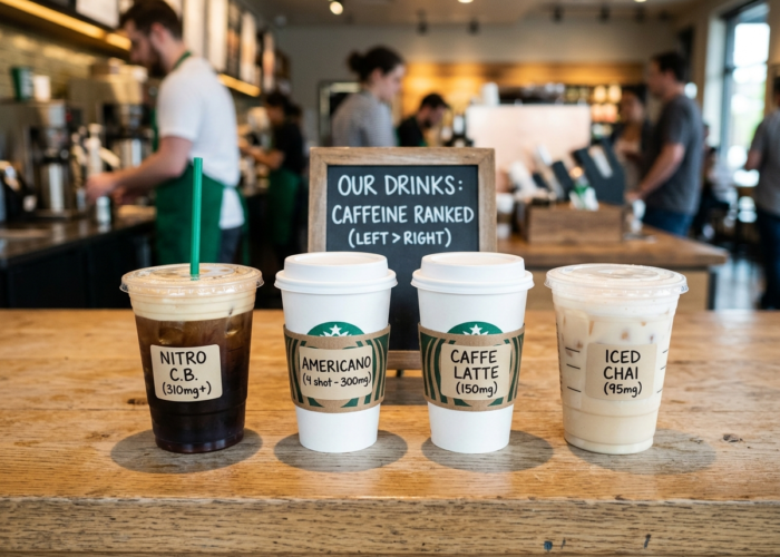 Starbucks Drinks Ranked by Caffeine Content