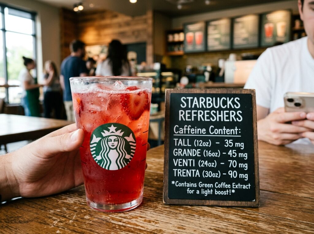 Best Starbucks Teas for Sore Throat / Strawberry Refresher Caffeine