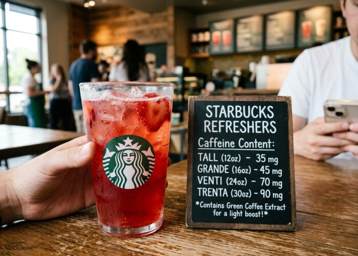 Best Starbucks Teas for Sore Throat / Strawberry Refresher Caffeine