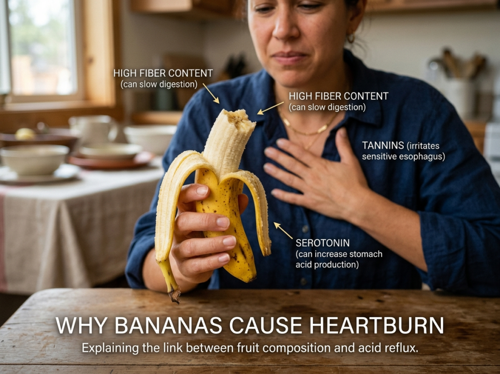Why Do Bananas Cause Heartburn / Acid Reflux